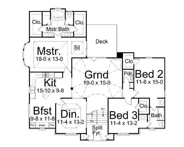 main floor house blueprint