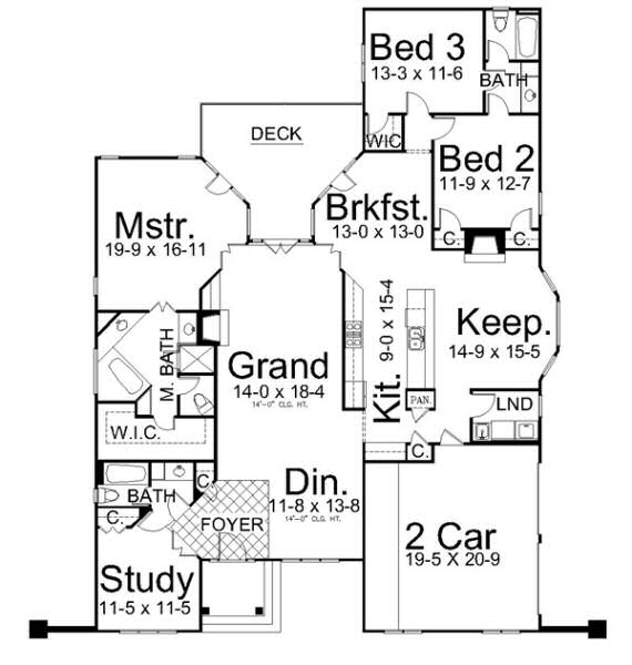 main floor house blueprint