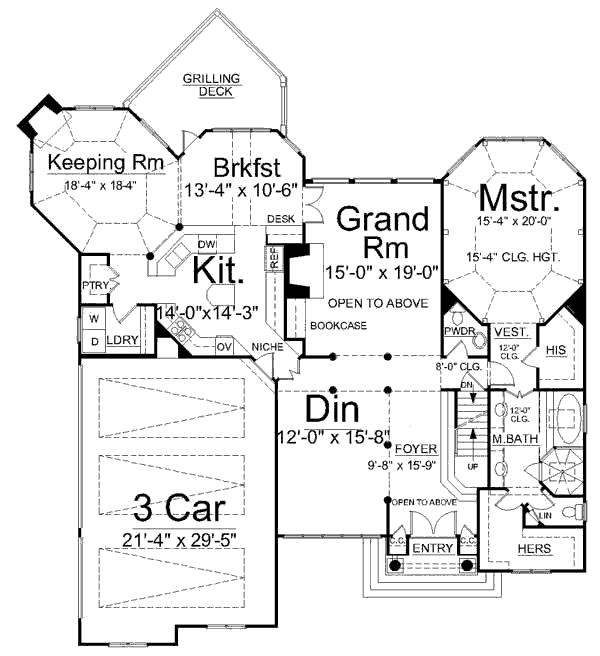 main floor house blueprint
