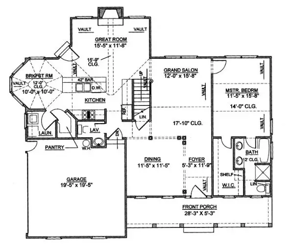 main floor house blueprint
