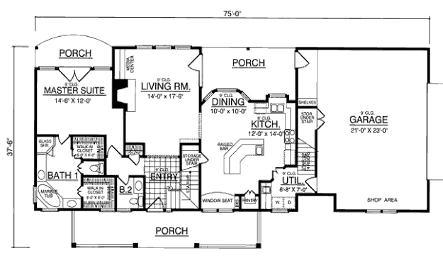 main floor house blueprint