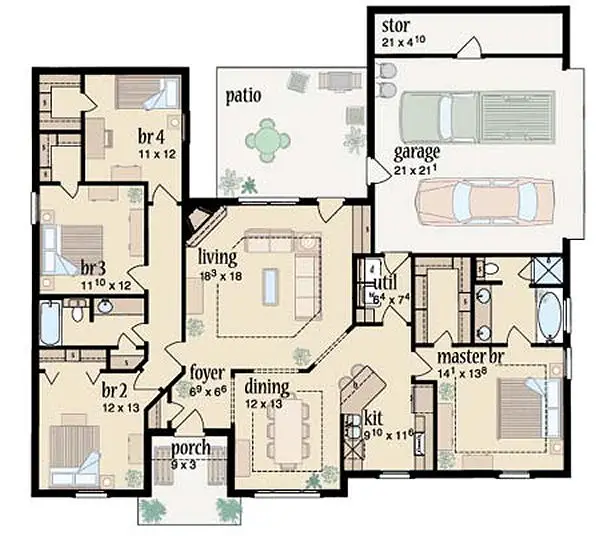 main floor house blueprint