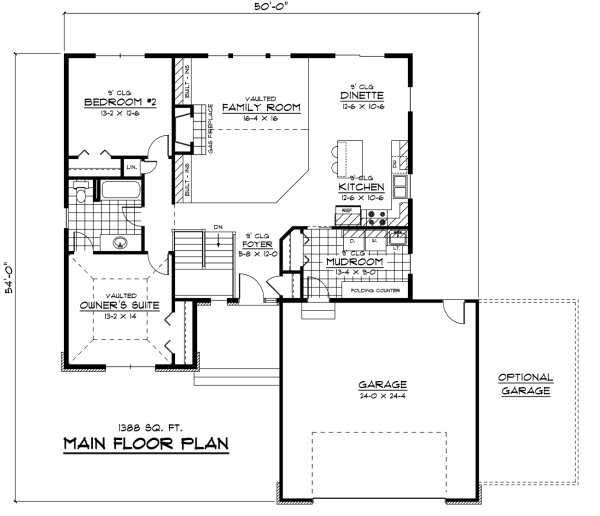 main floor house blueprint