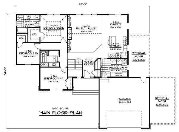 main floor house blueprint
