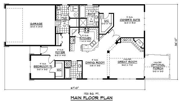 main floor house blueprint