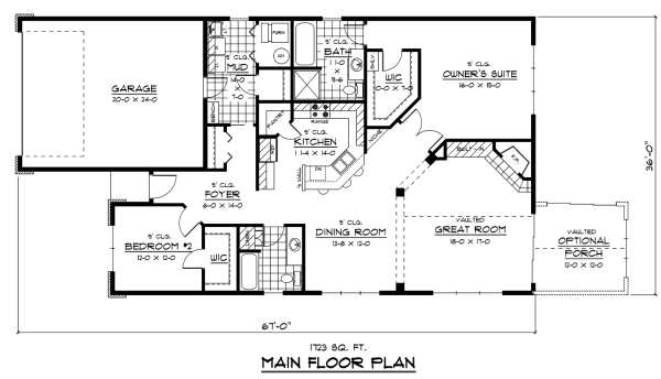 main floor house blueprint
