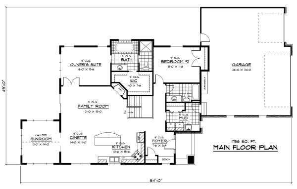 main floor house blueprint
