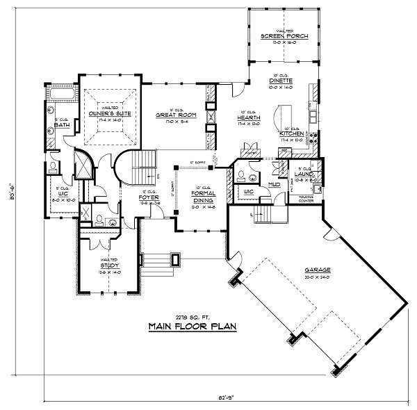 main floor house blueprint