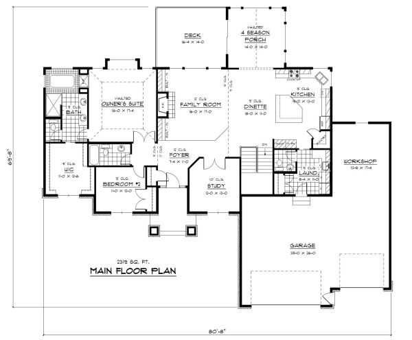 main floor house blueprint
