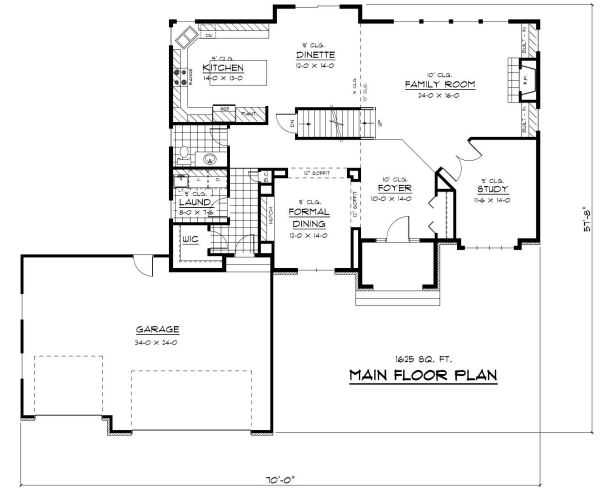 main floor house blueprint