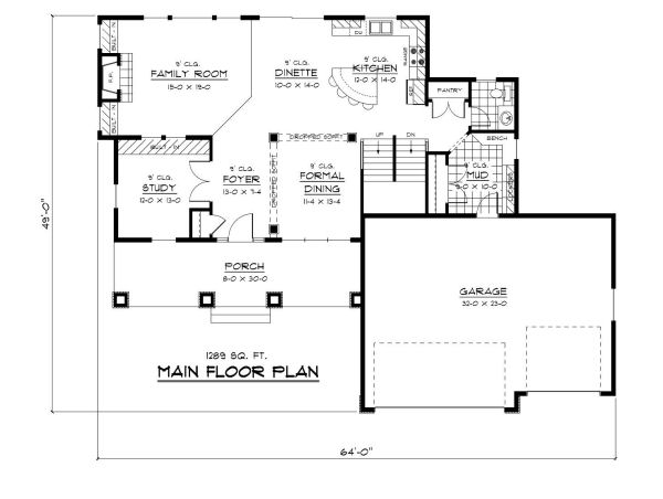 main floor house blueprint
