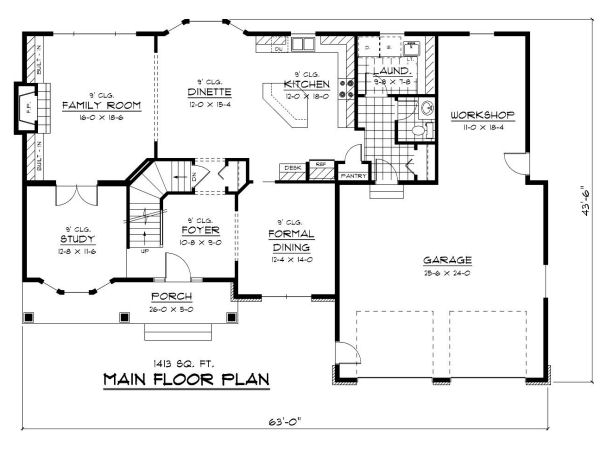 main floor house blueprint