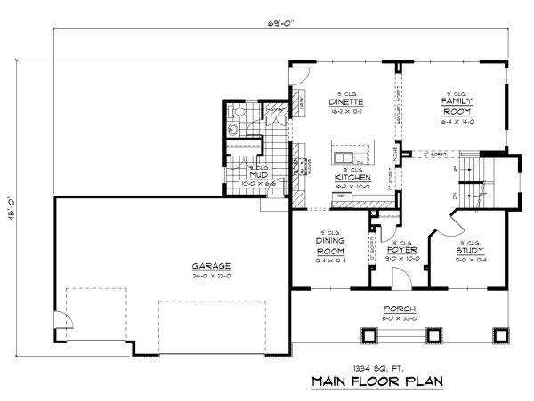 main floor house blueprint