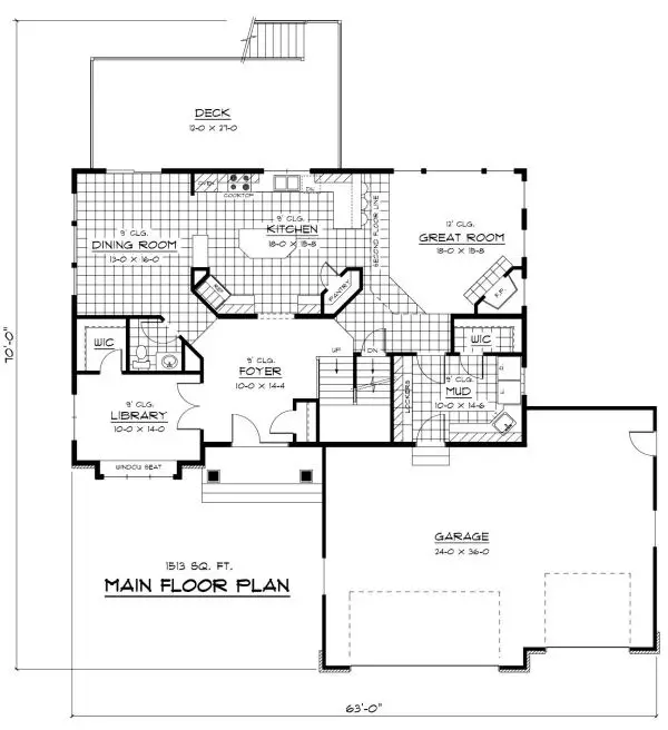 main floor house blueprint