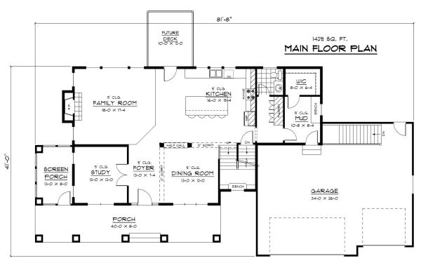 main floor house blueprint