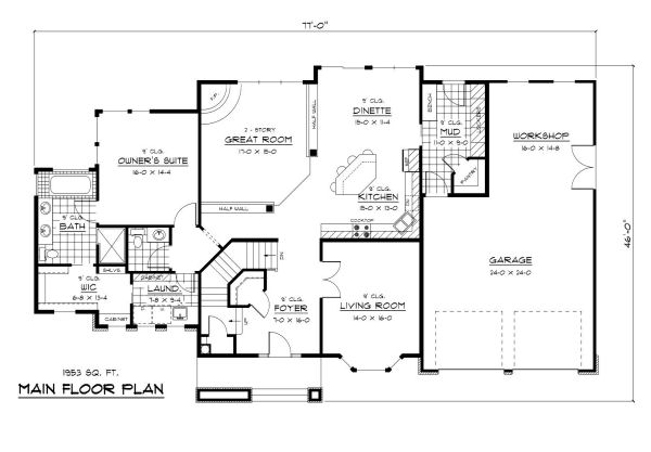 main floor house blueprint