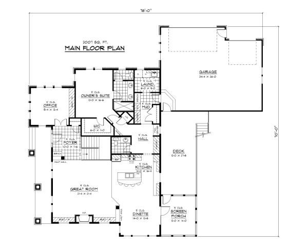 main floor house blueprint