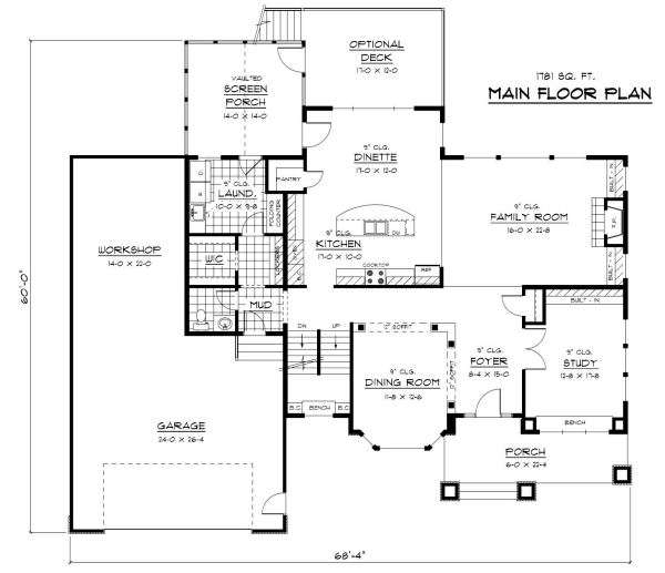 main floor house blueprint