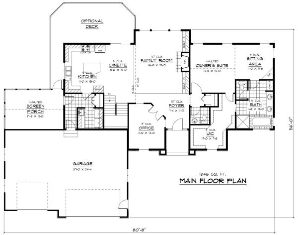 main floor house blueprint