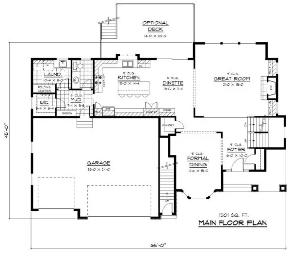 main floor house blueprint