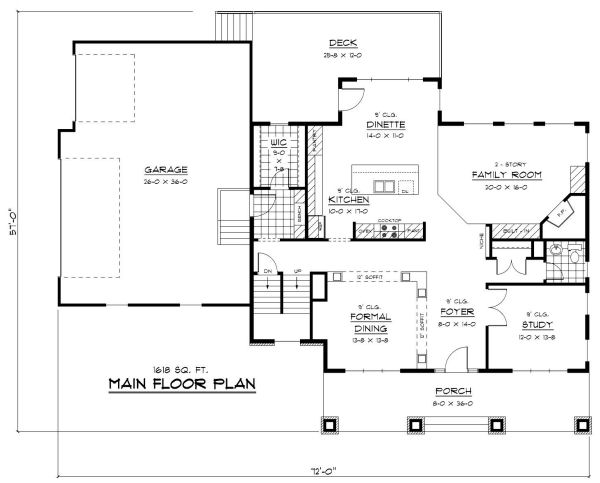 main floor house blueprint