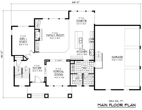 main floor house blueprint