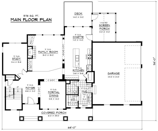 main floor house blueprint