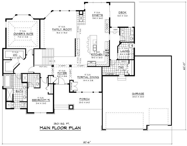 main floor house blueprint