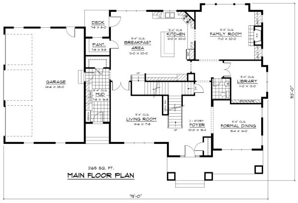 main floor house blueprint