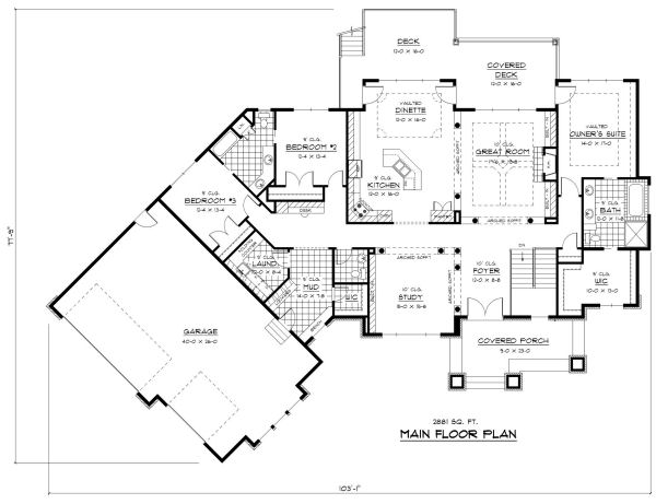main floor house blueprint