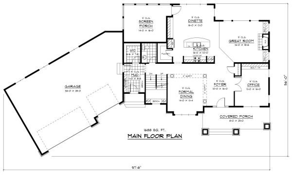 main floor house blueprint