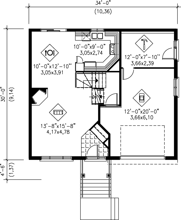 main floor house blueprint