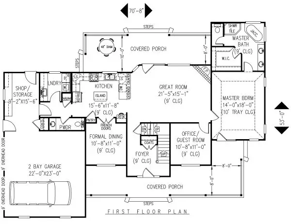 main floor house blueprint