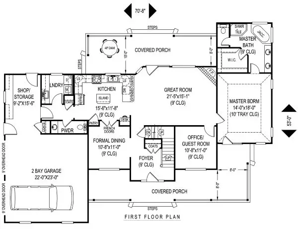 main floor house blueprint