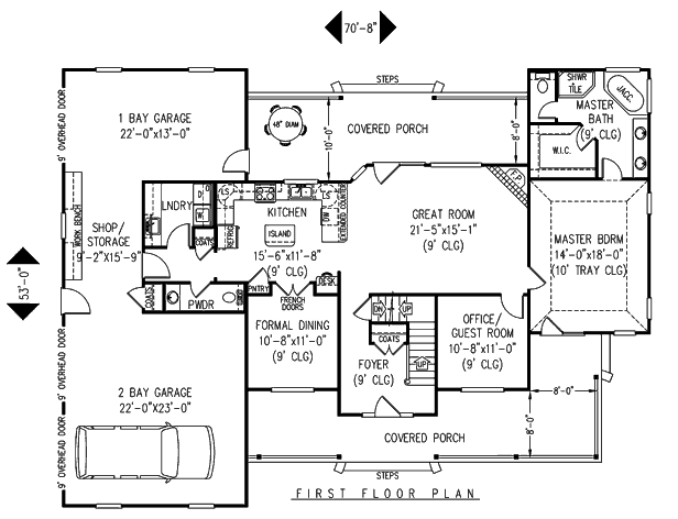 main floor house blueprint