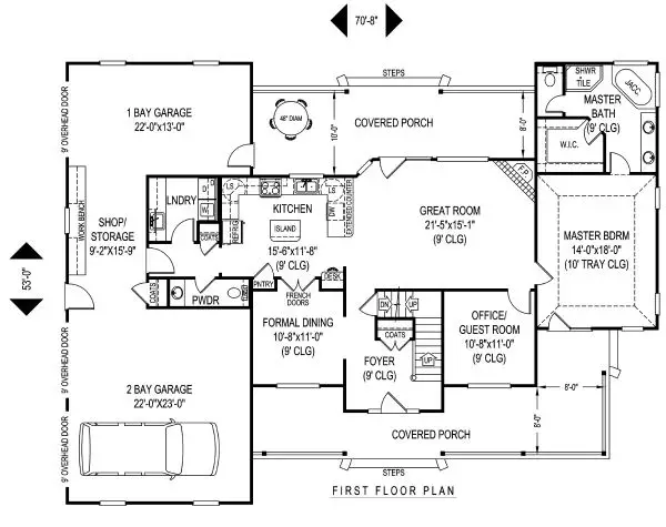 main floor house blueprint