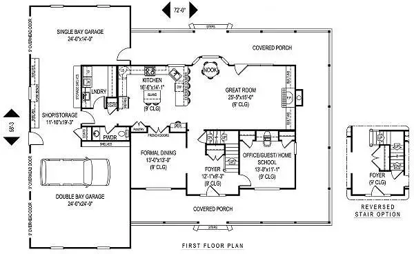 main floor house blueprint