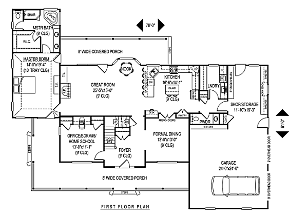 main floor house blueprint