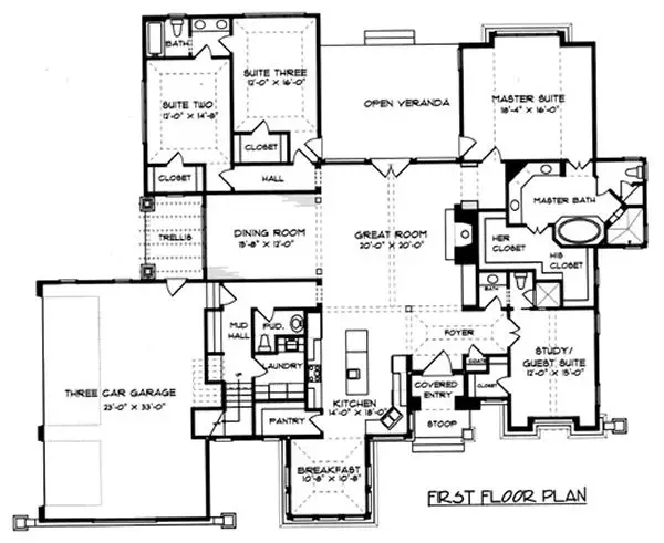 main floor house blueprint