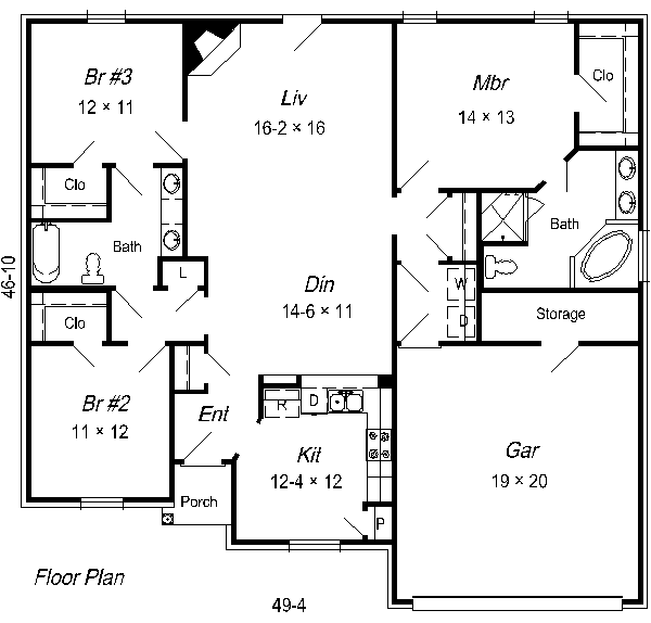 main floor house blueprint