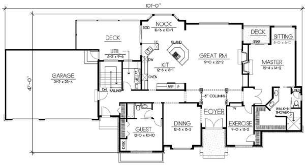 main floor house blueprint