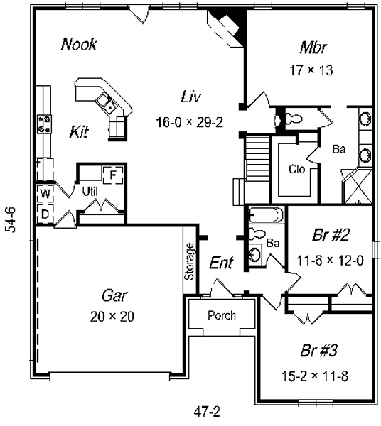 main floor house blueprint