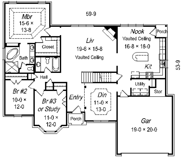 main floor house blueprint