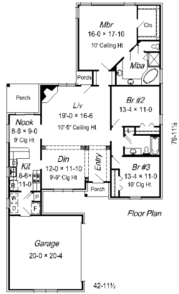 main floor house blueprint
