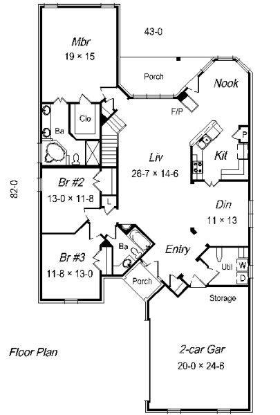 main floor house blueprint