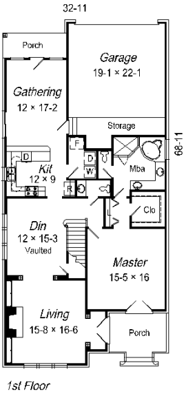 main floor house blueprint