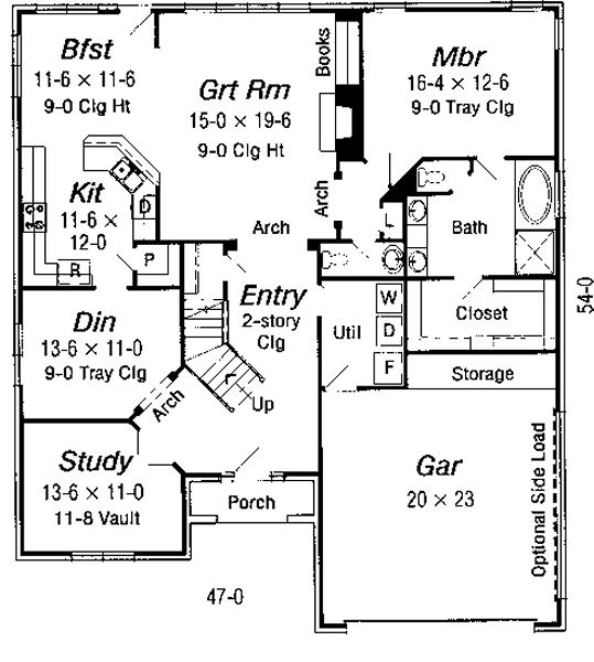 main floor house blueprint