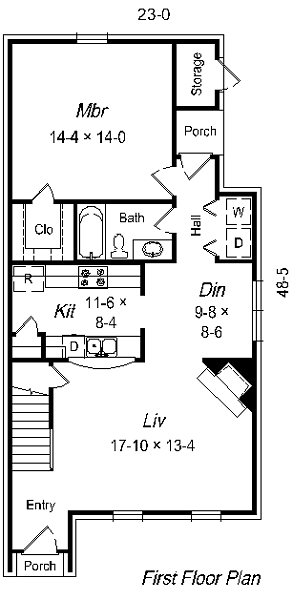 main floor house blueprint