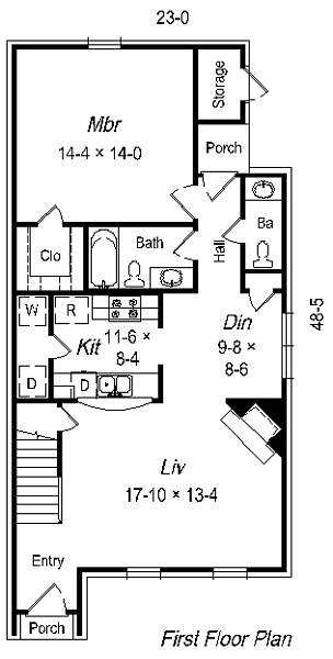 main floor house blueprint