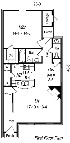main floor house blueprint